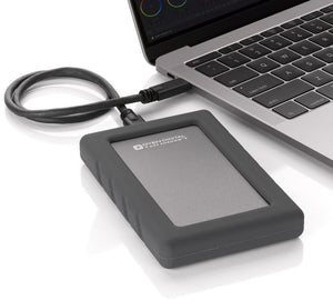 OYEN DIGITAL U32 Shadow Dura | Rugged Portable SSD [USB-C] plugged into macbook pro.