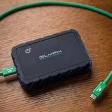 Load image into Gallery viewer, GLYPH Atom EX80 with green Connect+ USB-C cable