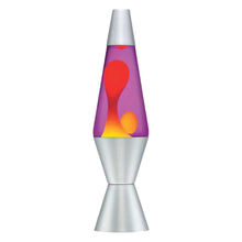 Load image into Gallery viewer, LAVA 14.5&quot; Lava Lamp – Yellow/Purple/Silver