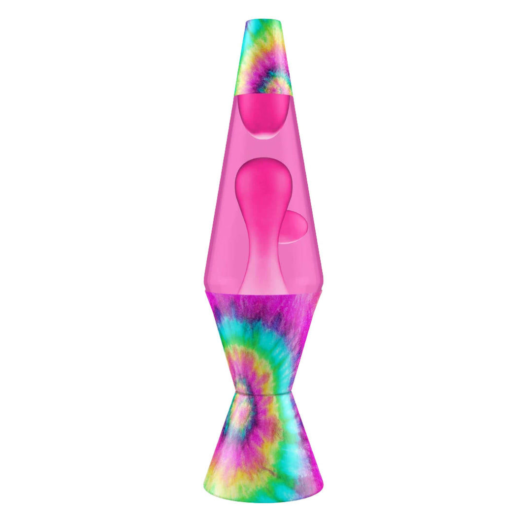 LAVA 14.5″ Lava Lamp – Tie Dye Pink Spiral