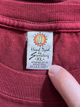 Load image into Gallery viewer, Pink Floyd Red Dye T-shirt Live Over Dyed Shirt XL