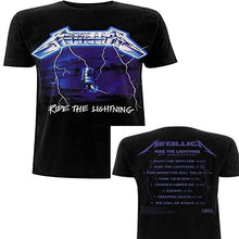 Load image into Gallery viewer, Metallica Ride the Lightning Mens  T-Shirt - Mens Tees Lightweight - Brand New
