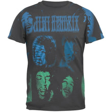 Load image into Gallery viewer, Vintage Jimi Hendrix T-shirt - AOP Spraypaint Hendrix Faces