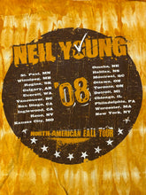Load image into Gallery viewer, Neil Young T-shirt 2008 Tour North American Tie Dye Tee - M