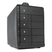 Load image into Gallery viewer, OYEN DIGITAL Fortis USB4 five-bay external drive array, front three-quarter view