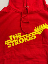Load image into Gallery viewer, The Strokes Band Logo Hoodie - Strokes Guitar Fret Red L