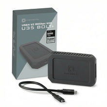 Load image into Gallery viewer, OYEN DIGITAL U35 Bolt+ portable USB-C SSD retail box