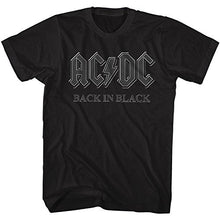Load image into Gallery viewer, ACDC Back in Black 4 (outline) Mens T-shirt Officially Licensed
