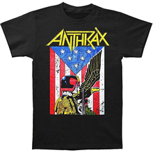 Load image into Gallery viewer, Anthrax I am the Law Judge Dredd Mens T-shirt