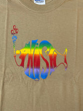 Load image into Gallery viewer, Phish T-shirt - Classic Phish Fish Logo Rainbow Tan 2007 S