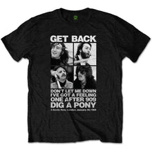 Load image into Gallery viewer, The Beatles Get Back T-shirt 3 Savile Row London 1969 Tee