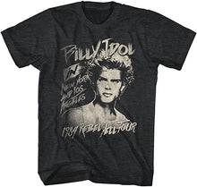 Load image into Gallery viewer, Billy Idol Mens T-shirt - Rebel Yell Tour 1984 Brand New
