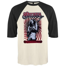 Load image into Gallery viewer, Santana Raglan Tee Black Magic Woman Santana Shirt 2XL