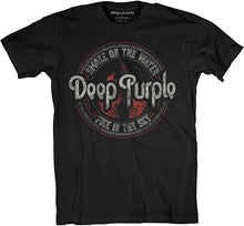 Load image into Gallery viewer, Deep Purple Band T-shirt - Smoke on the Water Fire in the Sky Tee