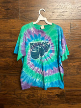 Load image into Gallery viewer, Beatles Rubber Soul Album Liquid Blue Grey Tag Tie Dye -L