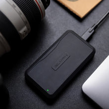 Load image into Gallery viewer, GLYPH Atom PRO V2 connected beside a camera and laptop