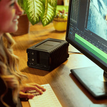 Load image into Gallery viewer, GLYPH Blackbox PRO RAID with media hub in a video editing workstation