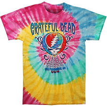 Load image into Gallery viewer, Grateful Dead Tie Dye American Music Hall Spiral Mens T-shirt