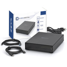 Load image into Gallery viewer, Oyen Digital HDX Pro C with retail box, USB cables and power cable