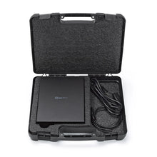 Load image into Gallery viewer, Oyen Digital HDX Pro C with cables secured inside the open lockbox