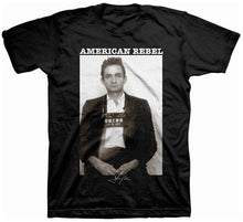 Load image into Gallery viewer, Johnny Cash Mug Shot Mens T-shirt Officially Licensed