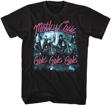 Load image into Gallery viewer, Motley Crue Girls Girls Girls Mens T-shirt