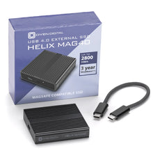 Load image into Gallery viewer, OYEN DIGITAL Helix MAG40 SSD with retail box and included USB-C cable