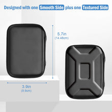 Load image into Gallery viewer, Front and back views of the ProCase hard drive case measuring 5.7 by 3.9 inches