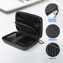 Load image into Gallery viewer, Open ProCase hard drive case showing water-resistant exterior, hand strap and padded interior