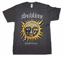 Load image into Gallery viewer, Sublime Sun Logo Mens T-shirt- Black / White / Blue