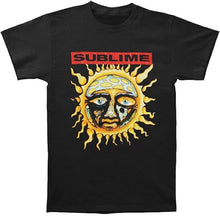 Load image into Gallery viewer, Sublime Sun Logo Mens T-shirt- Black / White / Blue