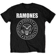 Load image into Gallery viewer, Ramones Seal Band Mens T-shirt- Hey Ho Let's Go