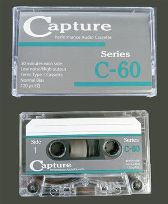 Capture | C-60 Type I Audio Cassette Tape 