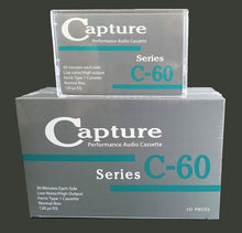 Load image into Gallery viewer, Capture | C-60 Type I Audio Cassette Tape [10 Pack]