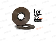Load image into Gallery viewer, Recording The Masters LPR35 1/4&quot; x 3608&#39;&#39; x 10&quot; Audio Tape Pancake on a NAB Hub in Cardboard Box