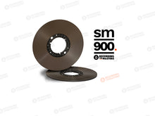 Load image into Gallery viewer, Recording The Masters SM900 1/4&quot; x 2500&#39; x 10.3&quot; Audio Tape Pancake on a NAB Hub in Cardboard Box