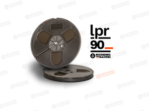 Recording The Masters LPR90 1/4" x 1800' Audio Tape on a 7" Plastic Reel with Trident Hub in Hinged Box